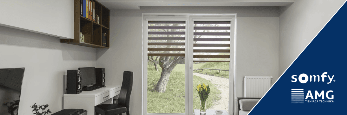 Vnútorné textilné roletky s motorizáciou a smart ovládaním od Somfy