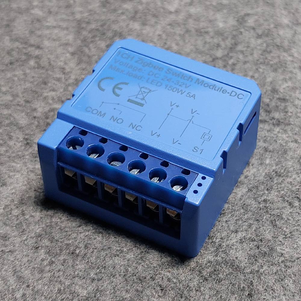 Mini smart switch DRY 24V DC Zigbee (Tuya TS0001)