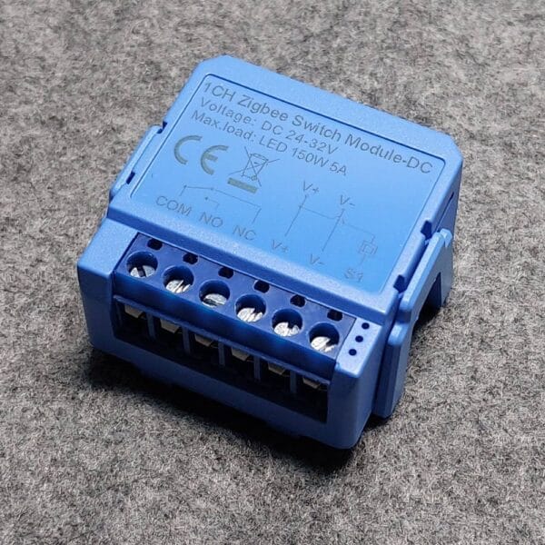 Mini smart switch DRY 24V DC Zigbee (Tuya TS0001) - Image 2